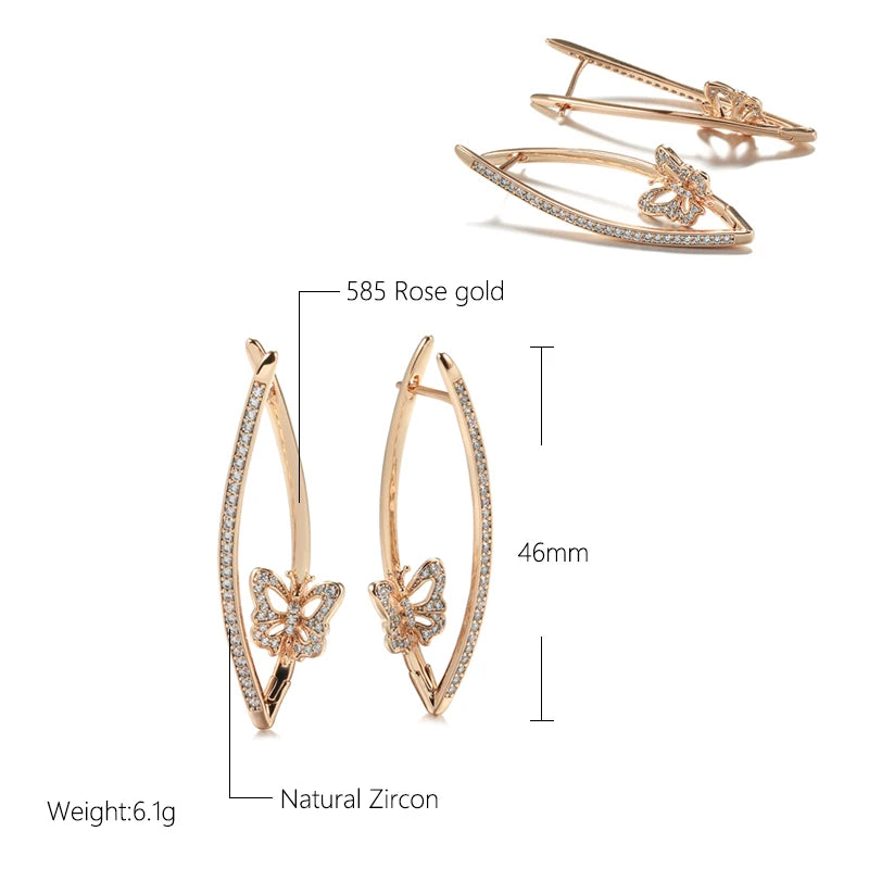 Geometric Butterfly Earrings