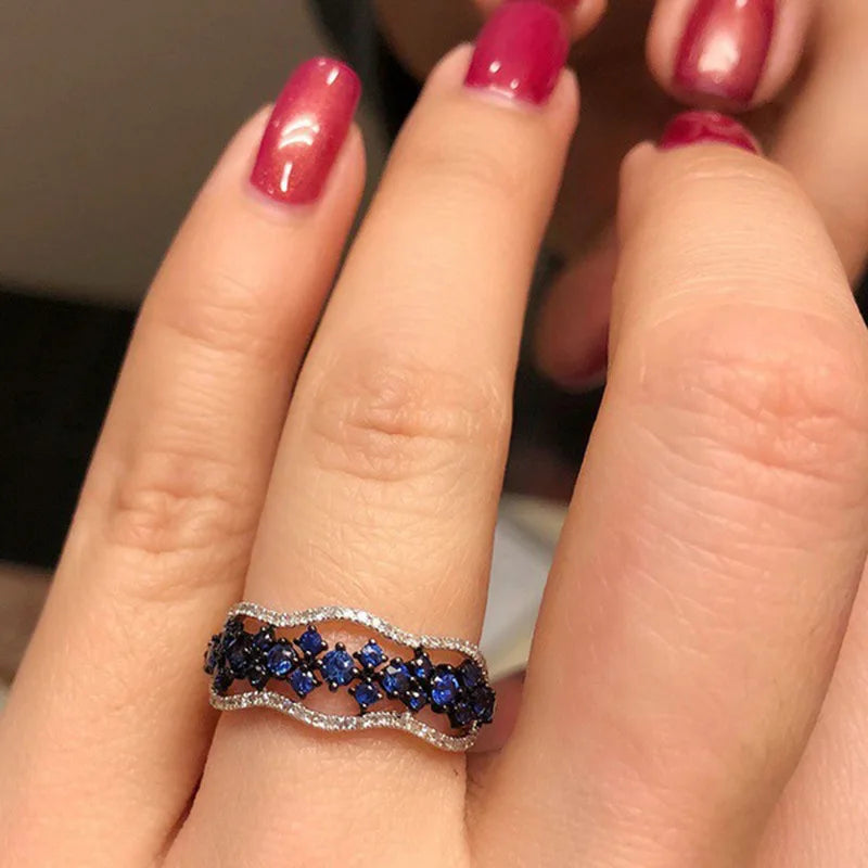 Rhinestones Zircon Ring