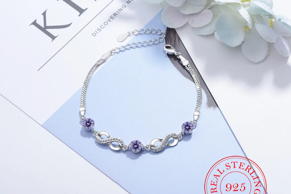 Infinity Chain Link Adjustable Women Bracelet