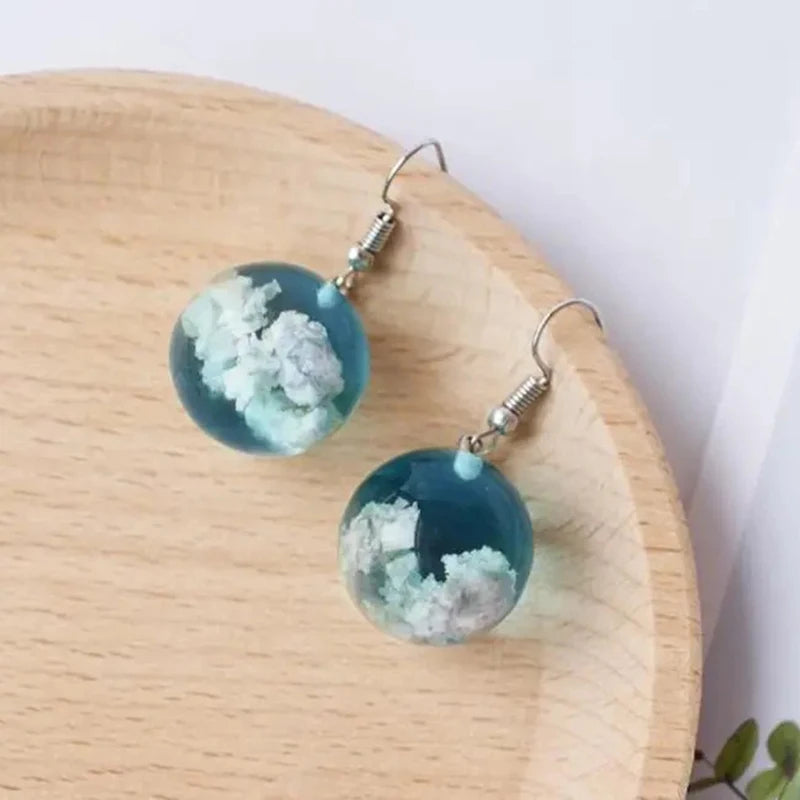 Transparent Resin Earrings