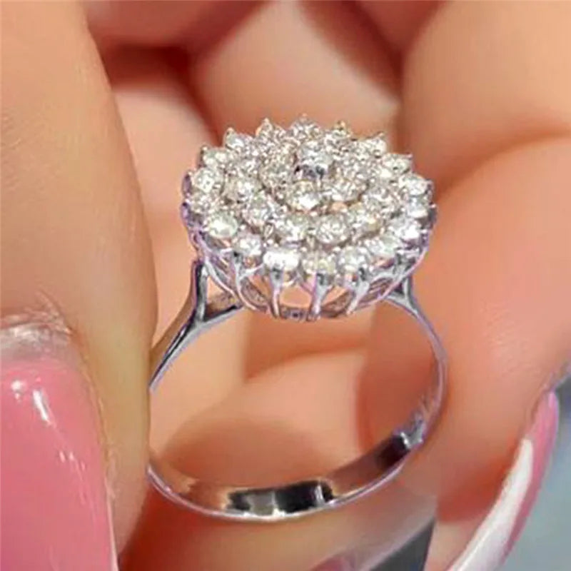 Flower Luxury Fashion Wedding Ring