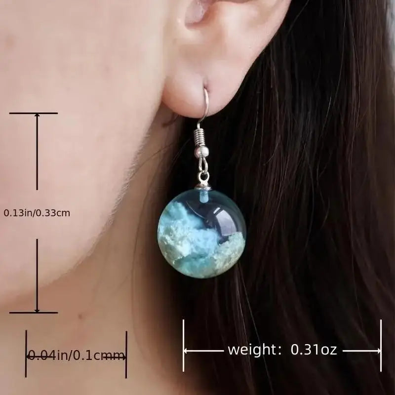 Transparent Resin Earrings