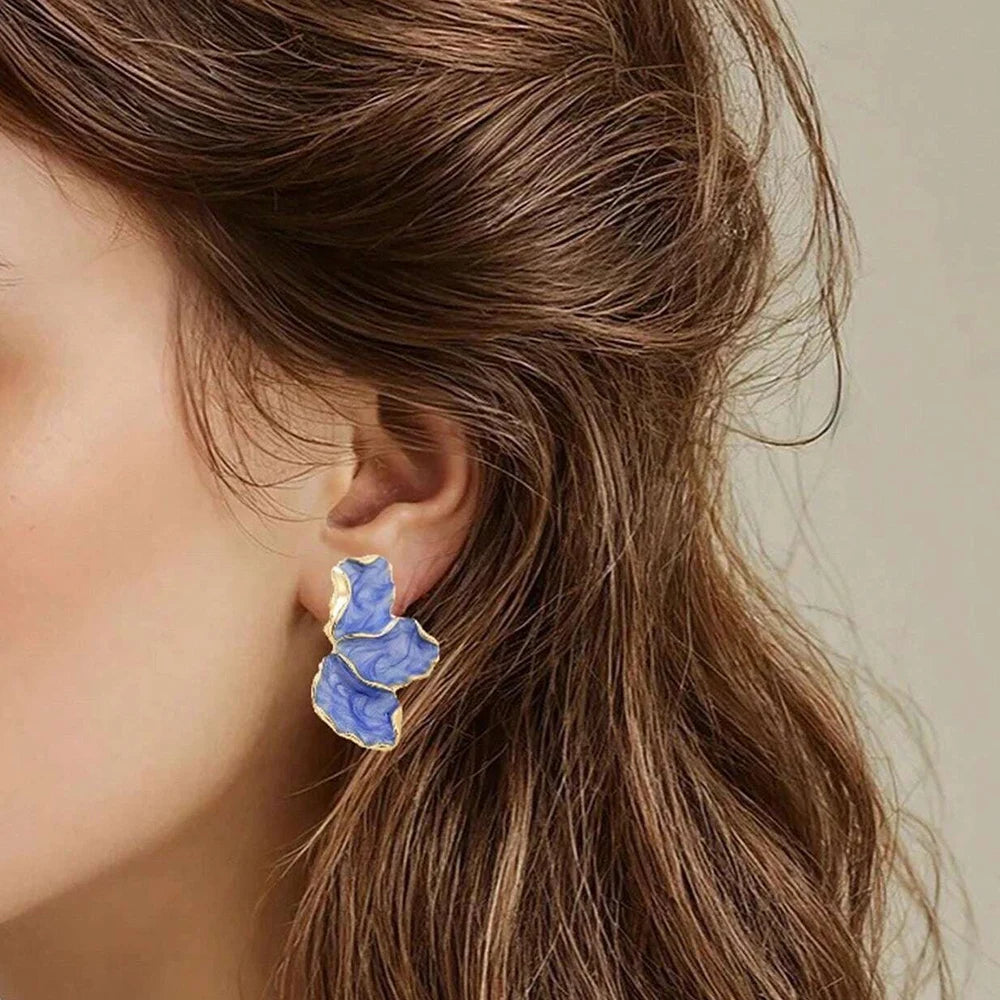 Metal Flower Earring