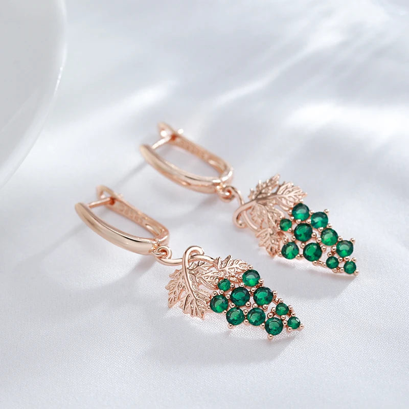 Grape Drop Earring