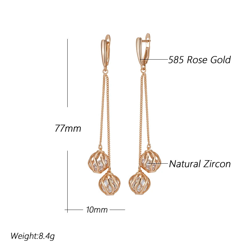 Long Tassel Dangle Earrings