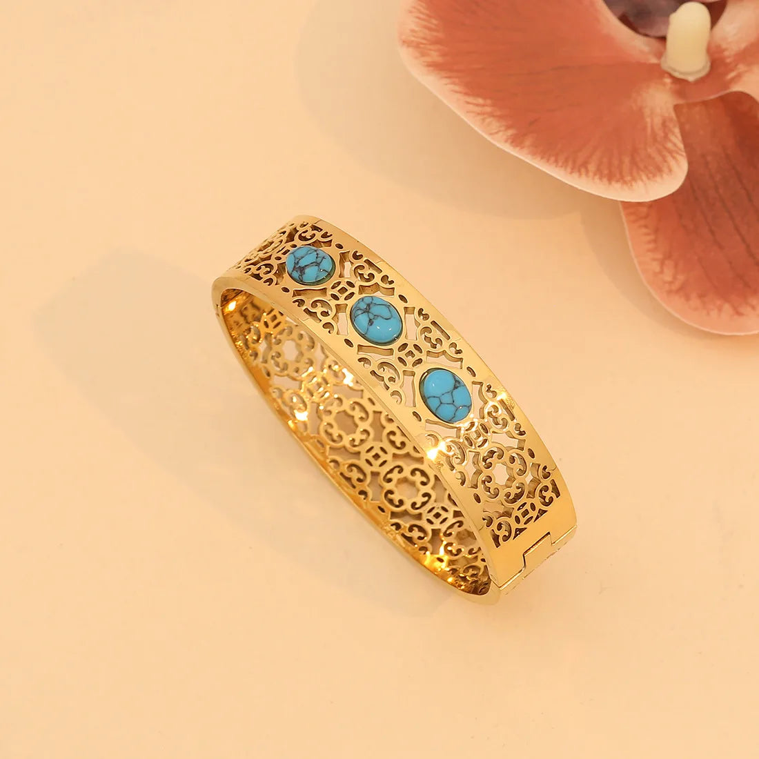 Turquoise Hollow Bracelet