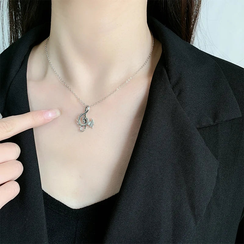 Silver Dragon Necklaces