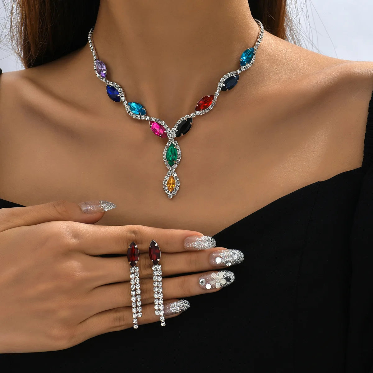 Bridal Set Necklace Earrings