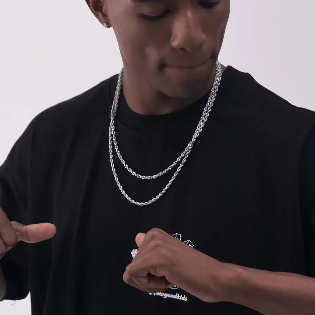 Twist Chain Men Punk Necklace