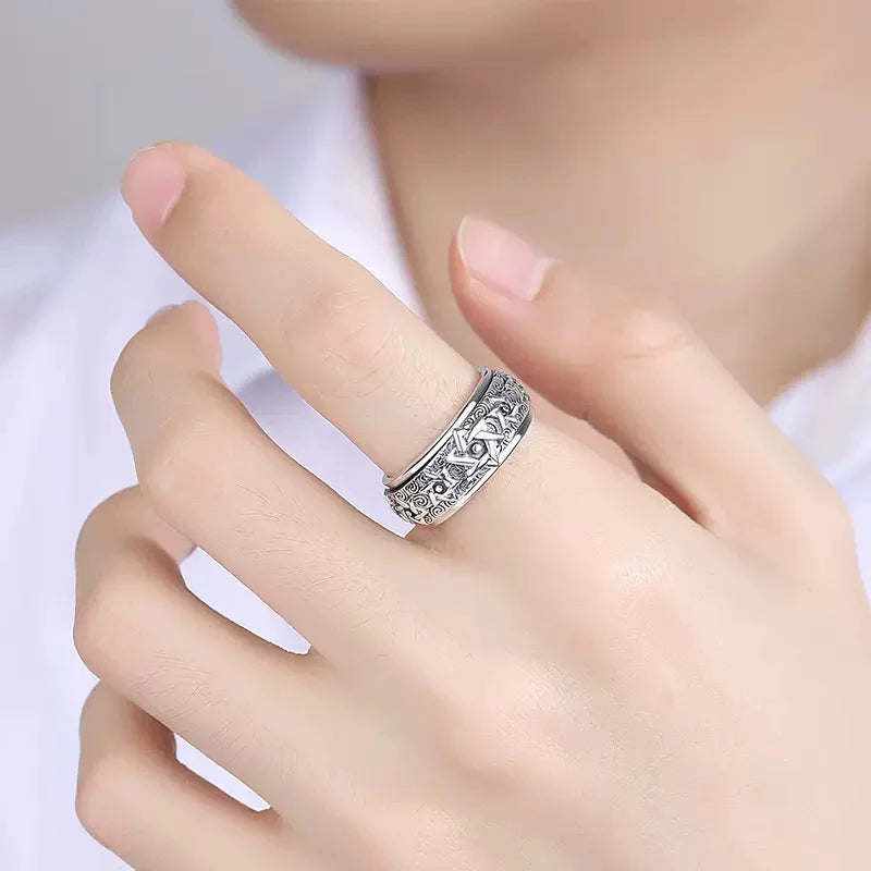 Retro Stars Rotatable Ring