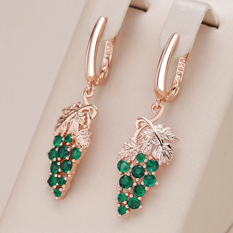 Grape Drop Earring