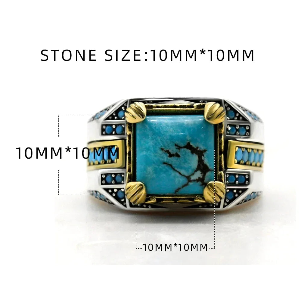 Blue Stones retro ring