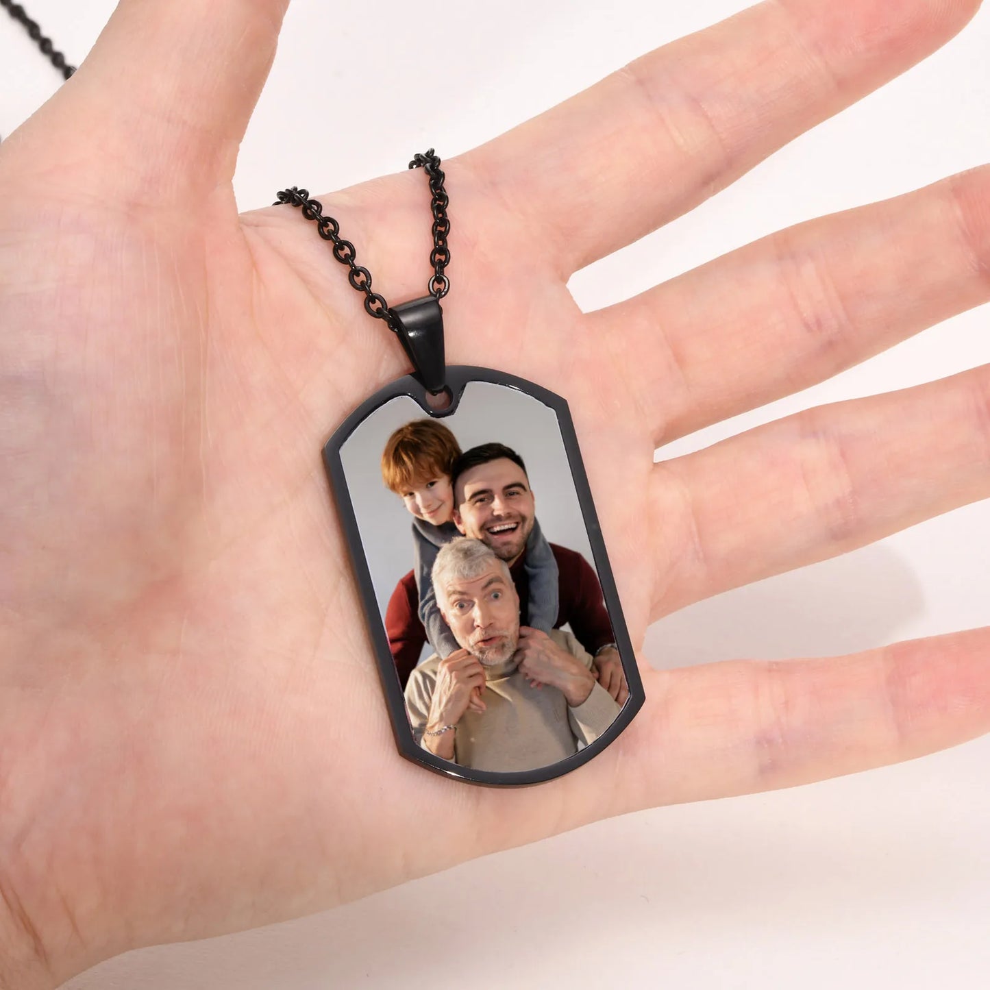 Custom The Photo of Family Necklaces