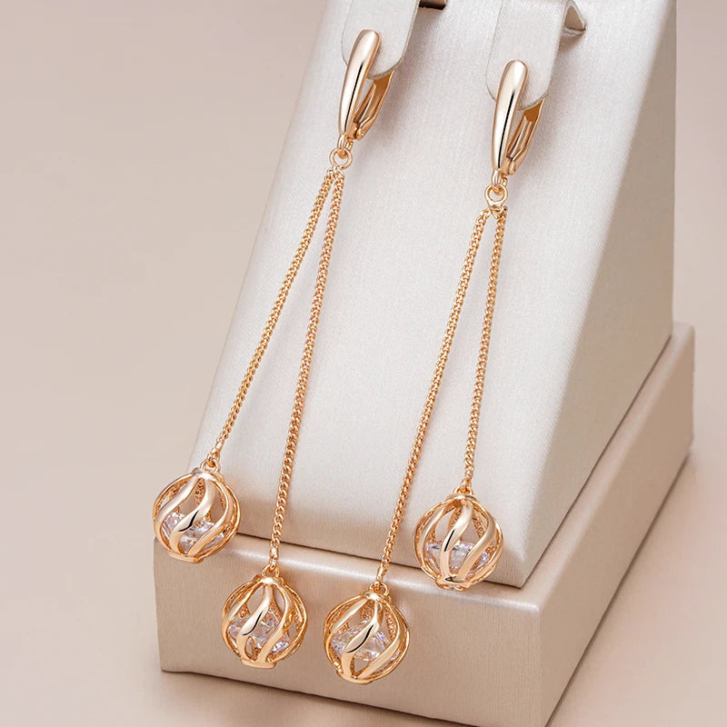 Long Tassel Dangle Earrings