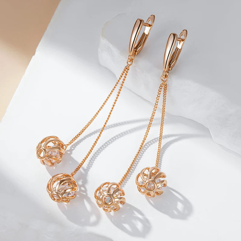 Long Tassel Dangle Earrings