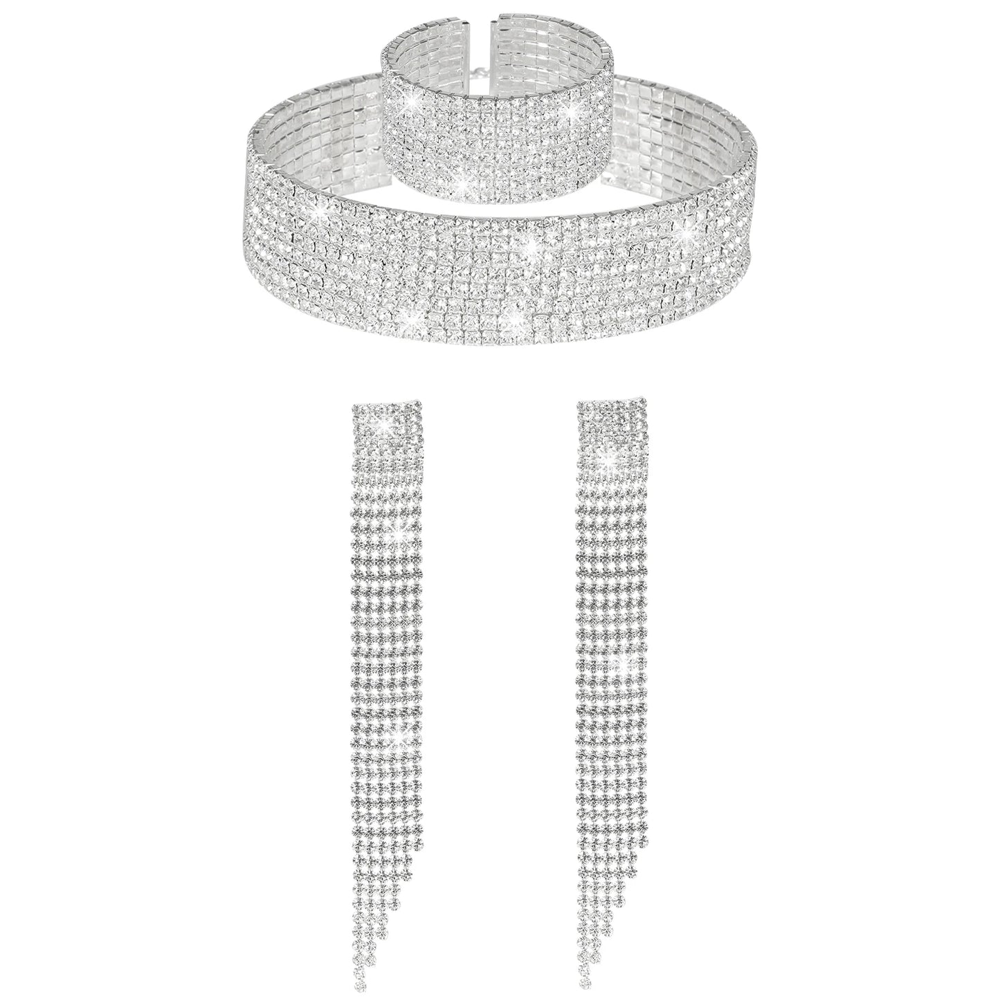 Rhinestone Jewelry Set