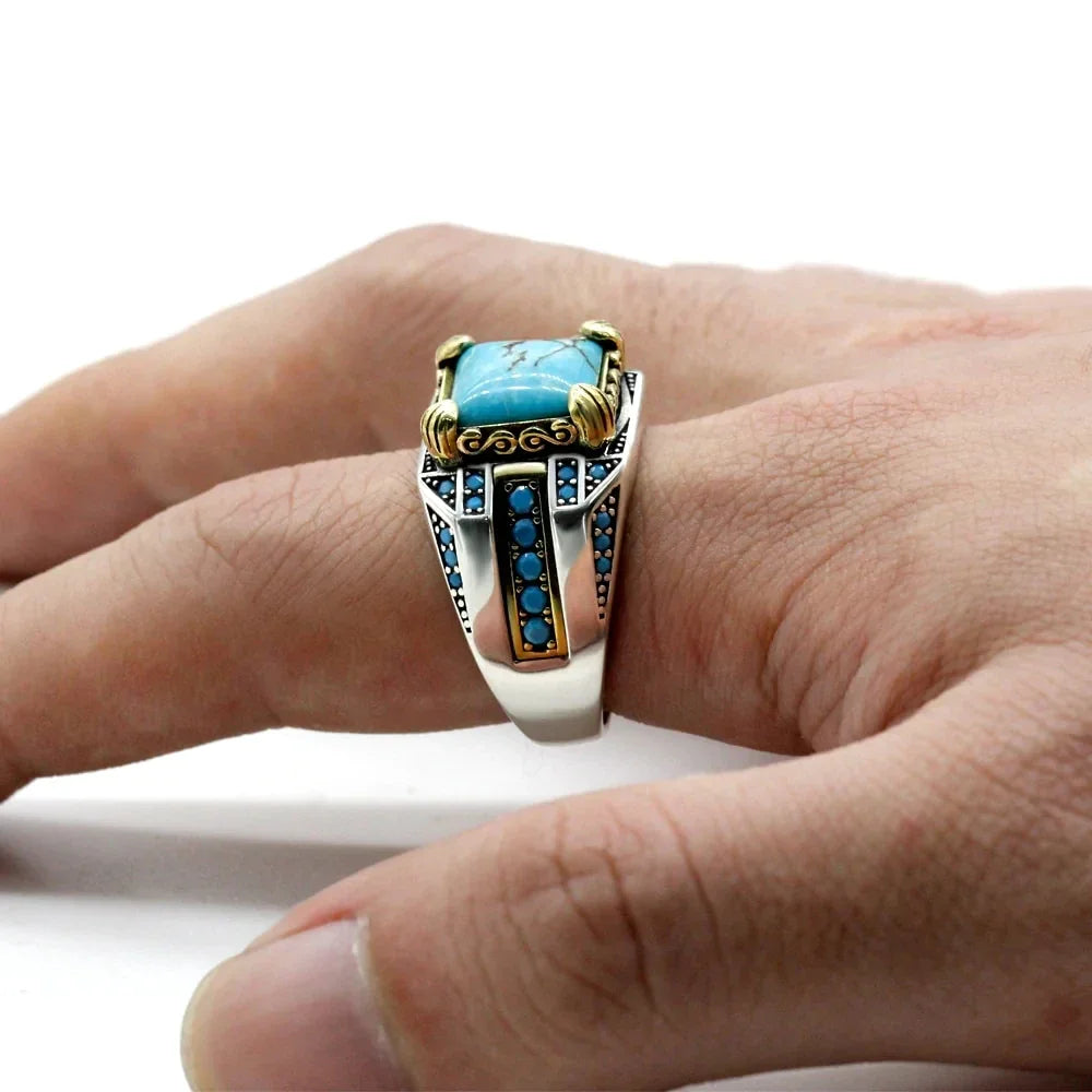 Blue Stones retro ring