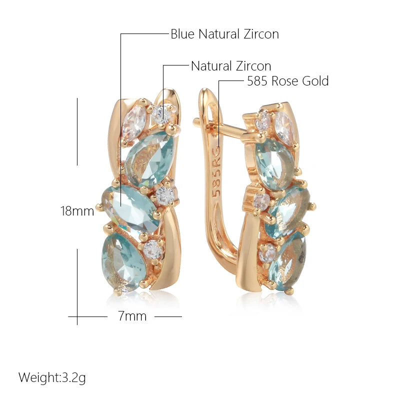 Rose Gold Drop Earrings