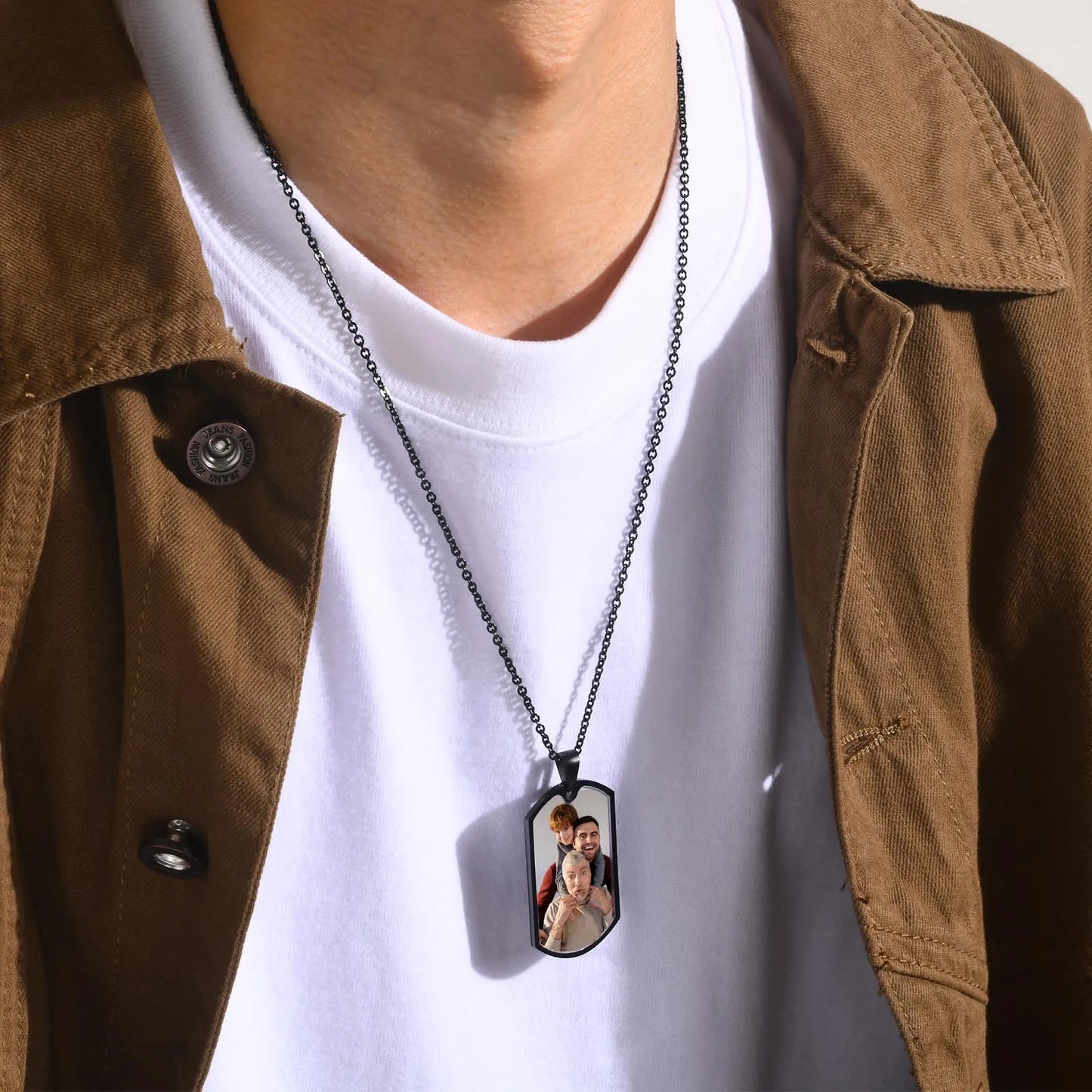 Custom The Photo of Family Necklaces