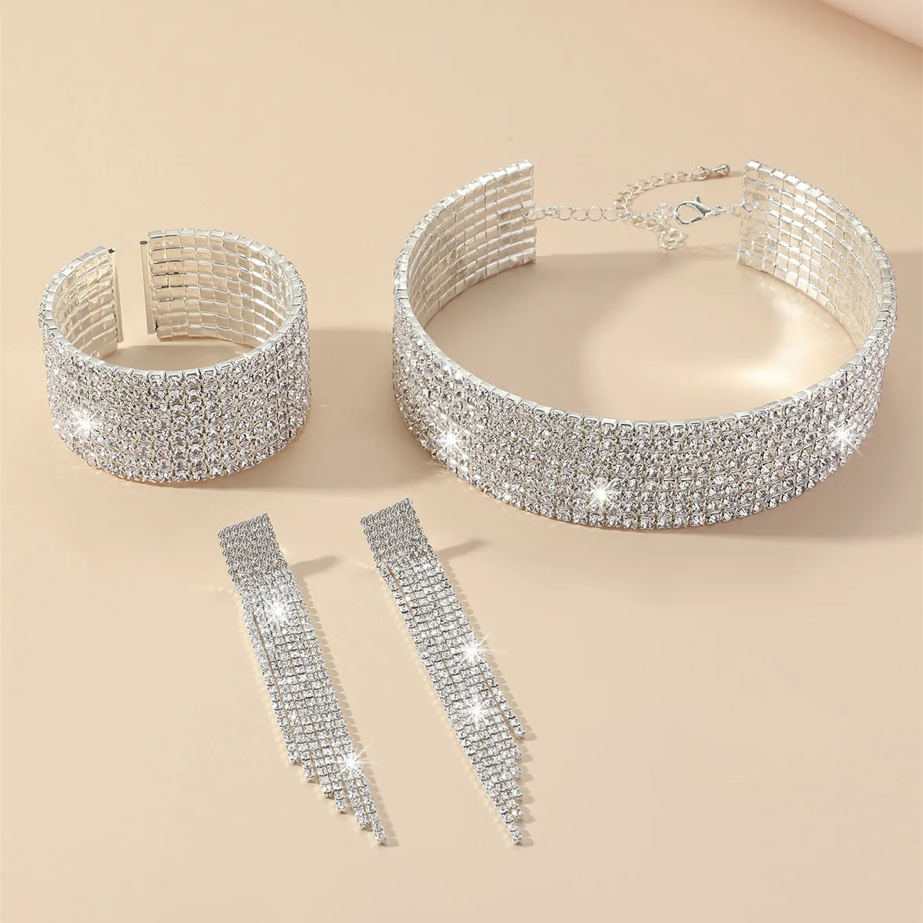 Rhinestone Jewelry Set