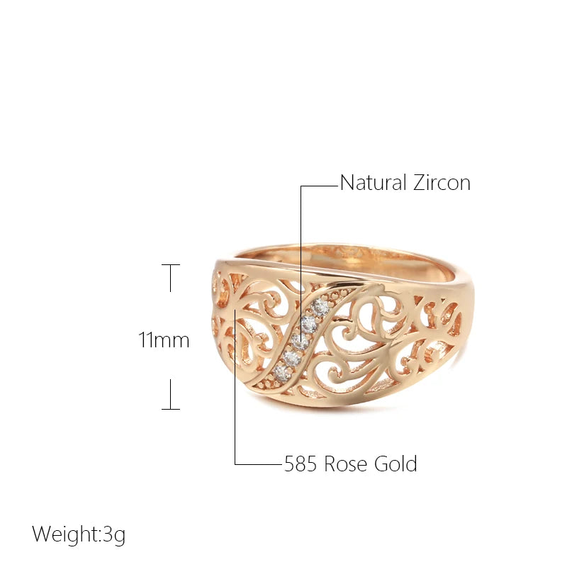 585 Rose Gold Ring