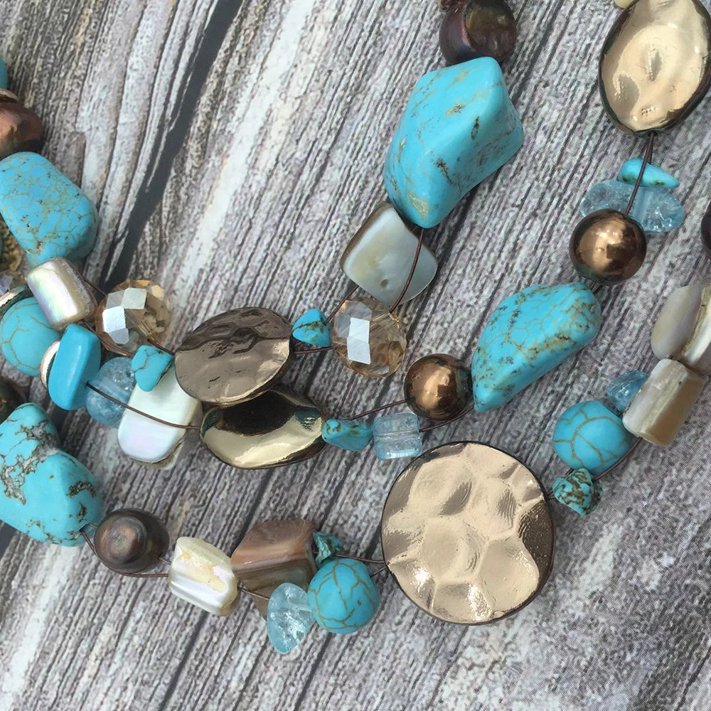 Green Natural Stone Jewelry Set