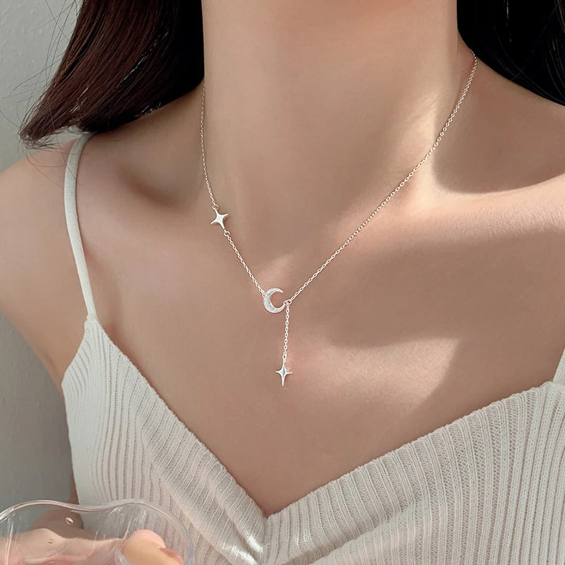 Moon Star Pendant Necklace