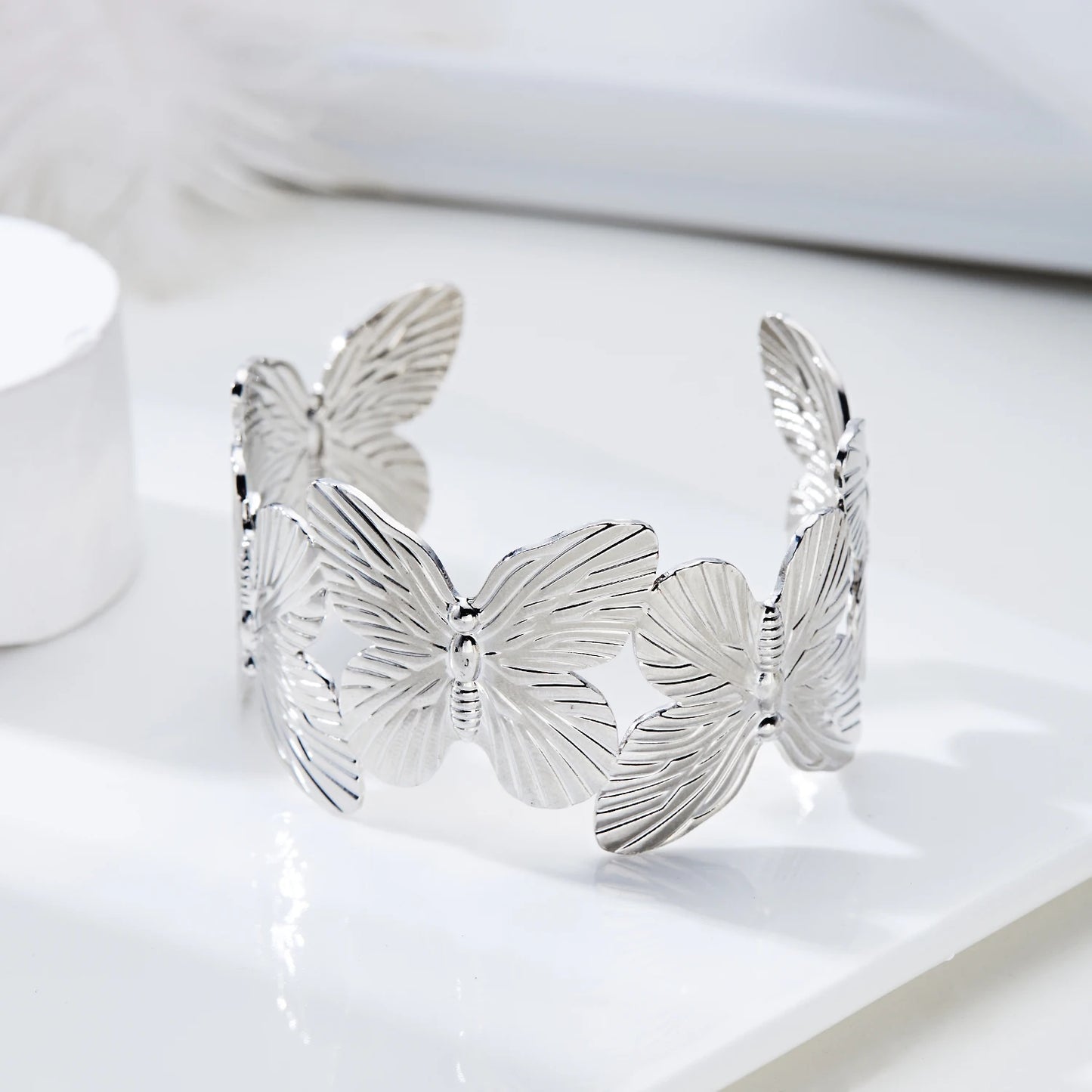 Butterfly Open Wide Bracelet