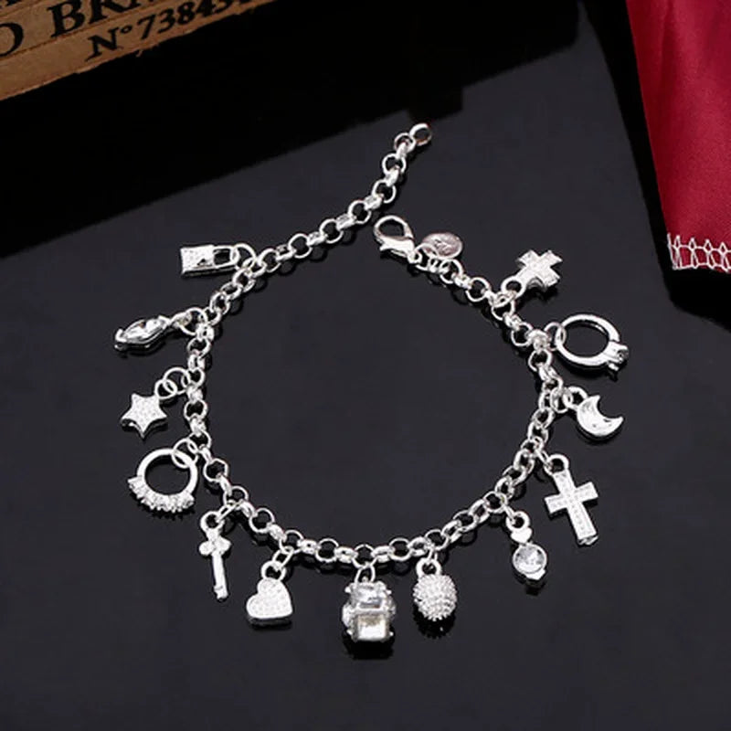 13pcs Pendant Chain Bracelet