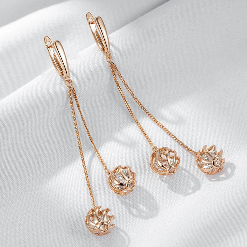 Long Tassel Dangle Earrings