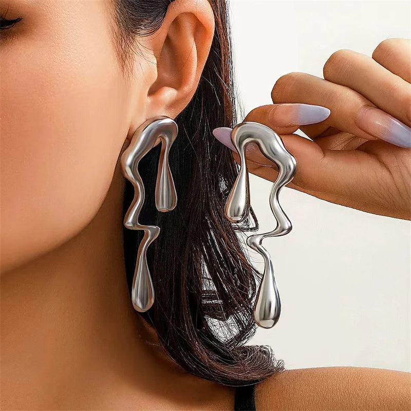 Irregular Water Drop Earrings