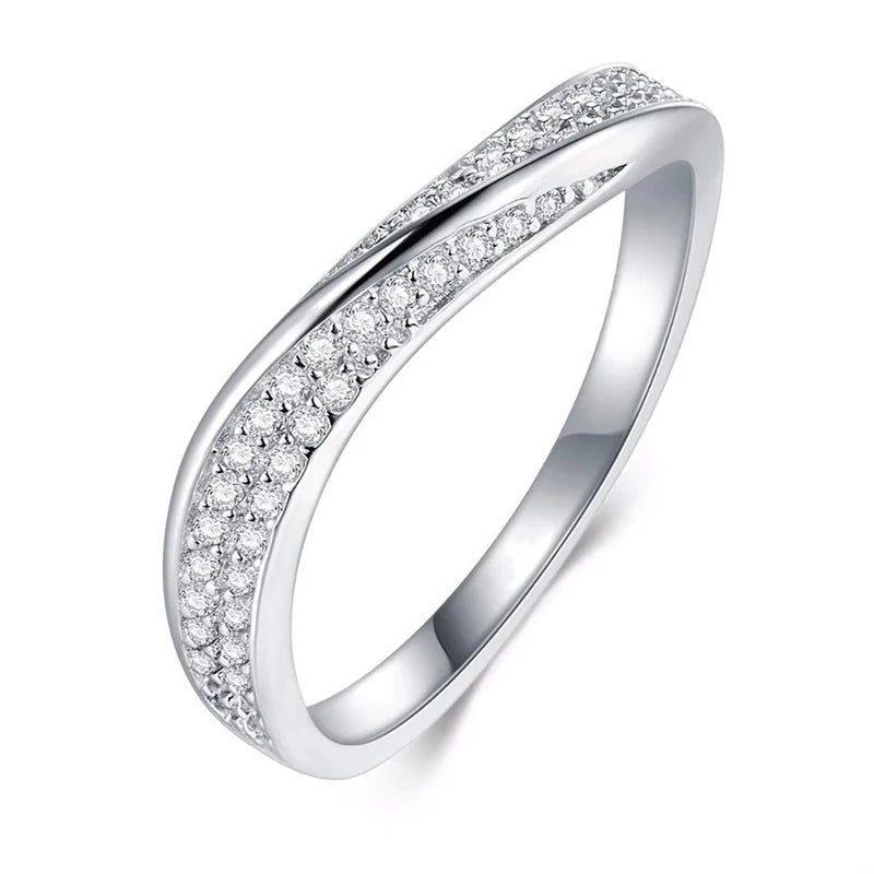Silver Color Wedding Rings
