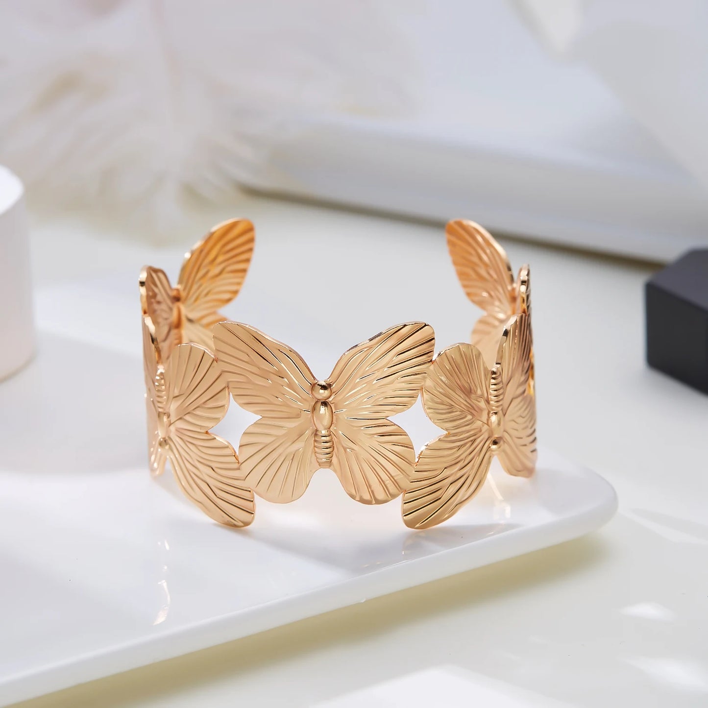 Butterfly Open Wide Bracelet