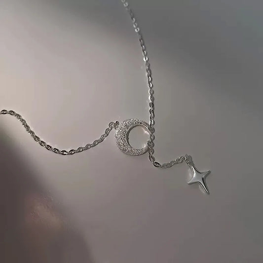 Moon Star Pendant Necklace