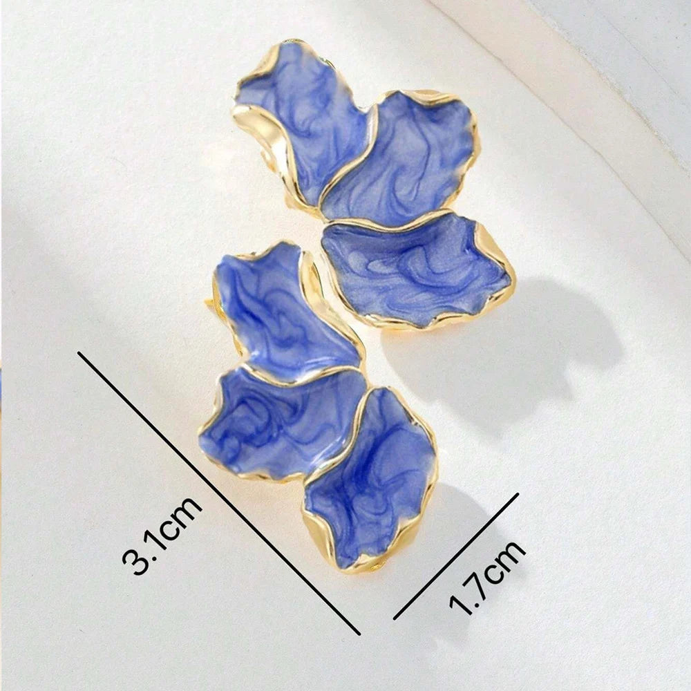 Metal Flower Earring