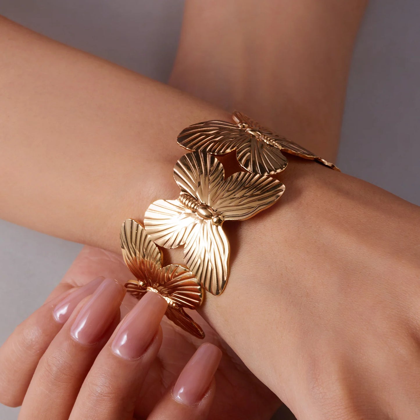 Butterfly Open Wide Bracelet