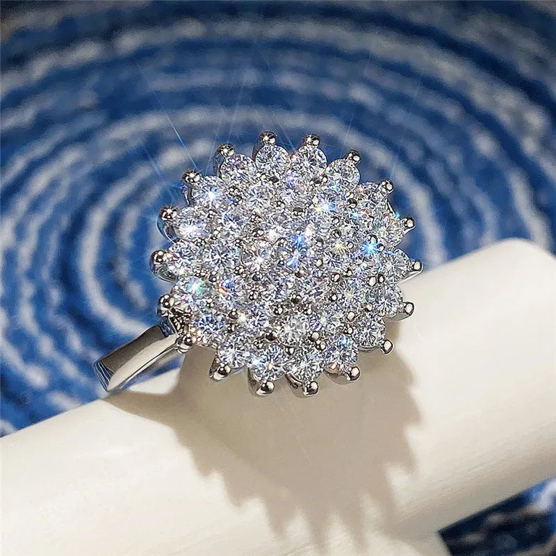 Flower Luxury Fashion Wedding Ring