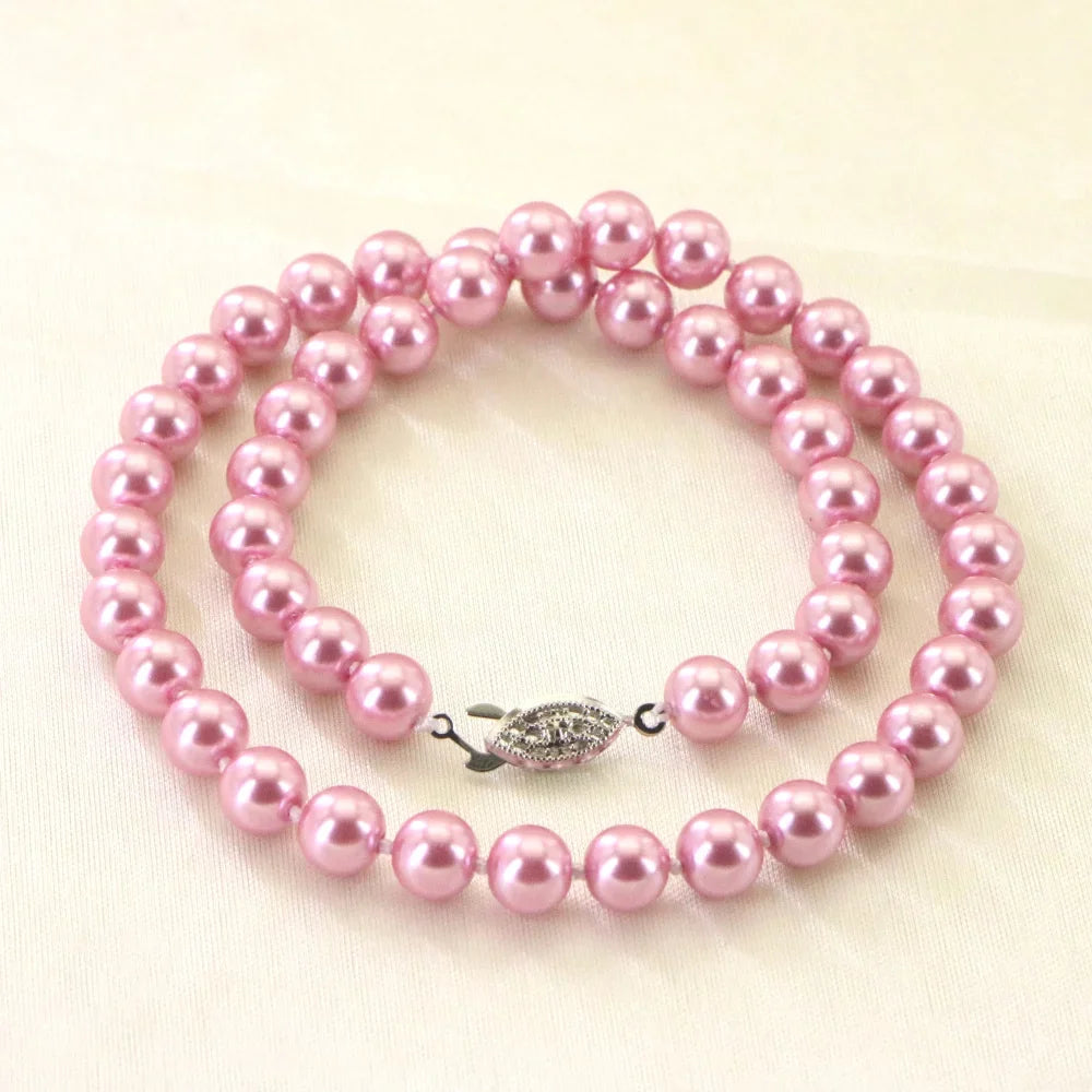 Sea Shell Pearl Necklace