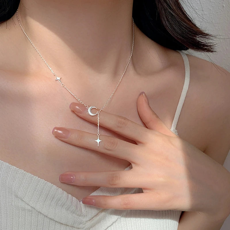 Moon Star Pendant Necklace