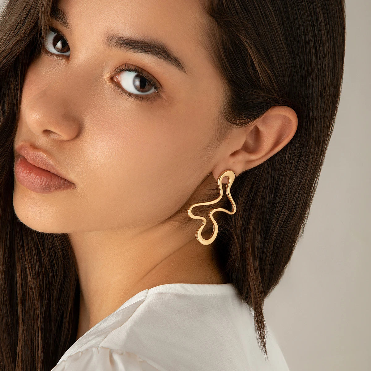 Metal Stud Earrings