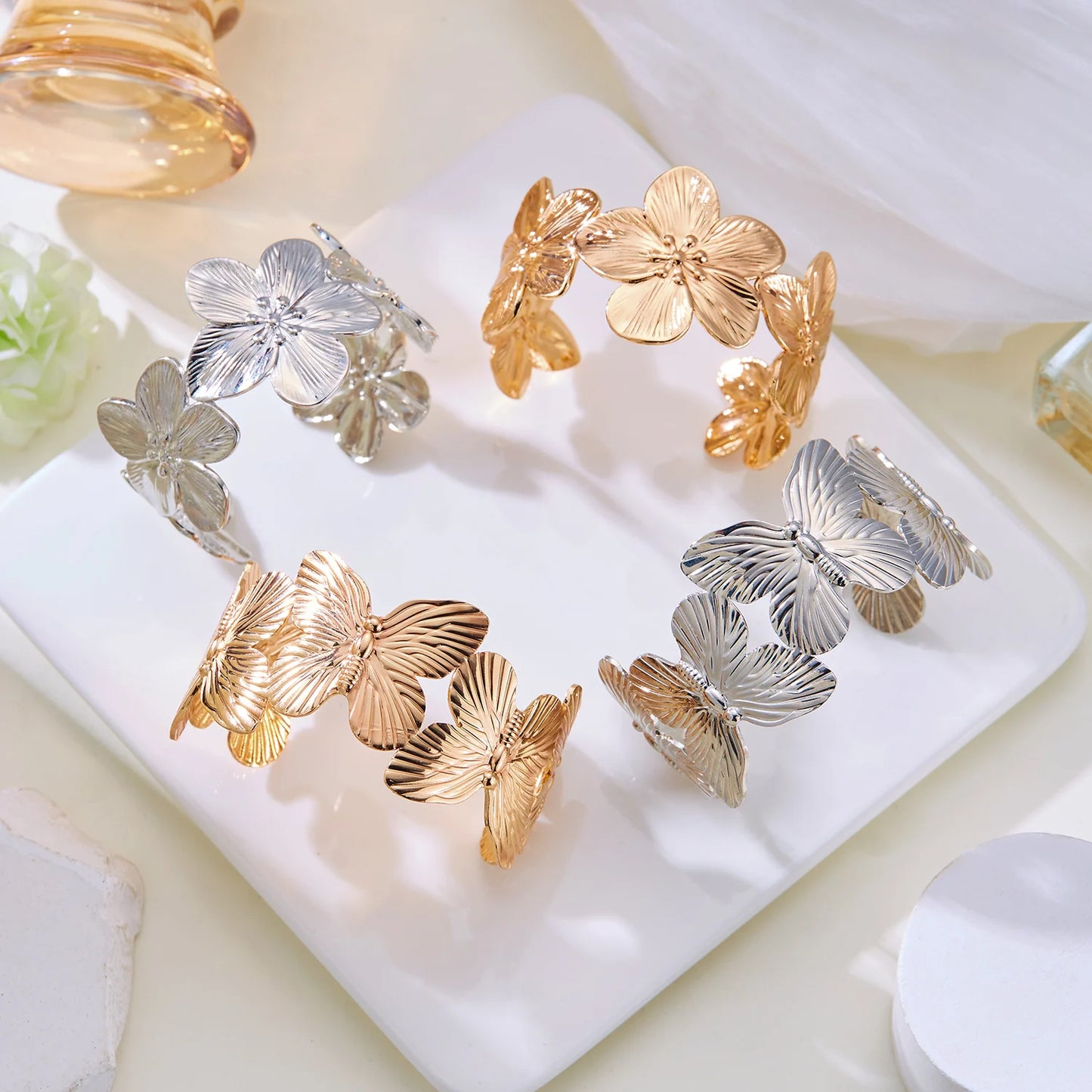 Butterfly Open Wide Bracelet