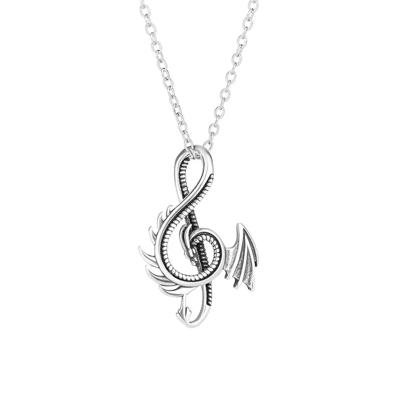 Silver Dragon Necklaces