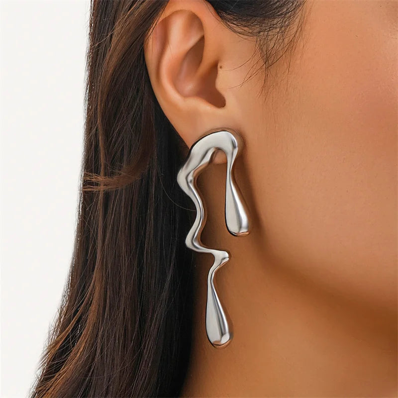 Irregular Water Drop Earrings