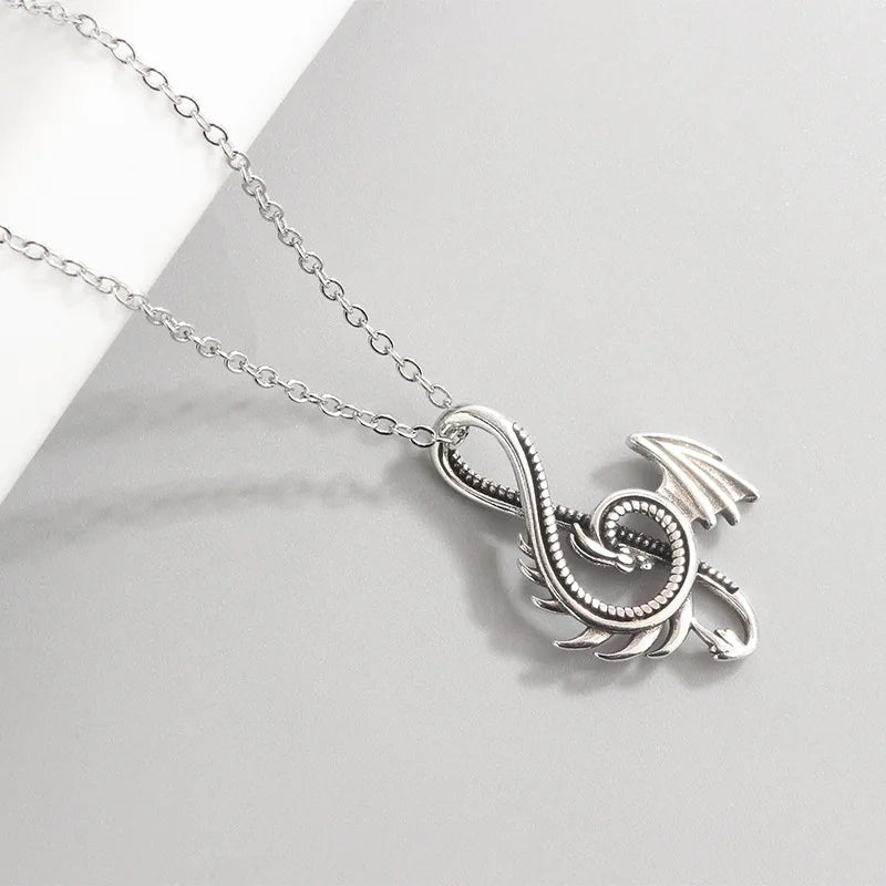 Silver Dragon Necklaces