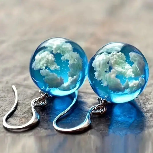 Transparent Resin Earrings