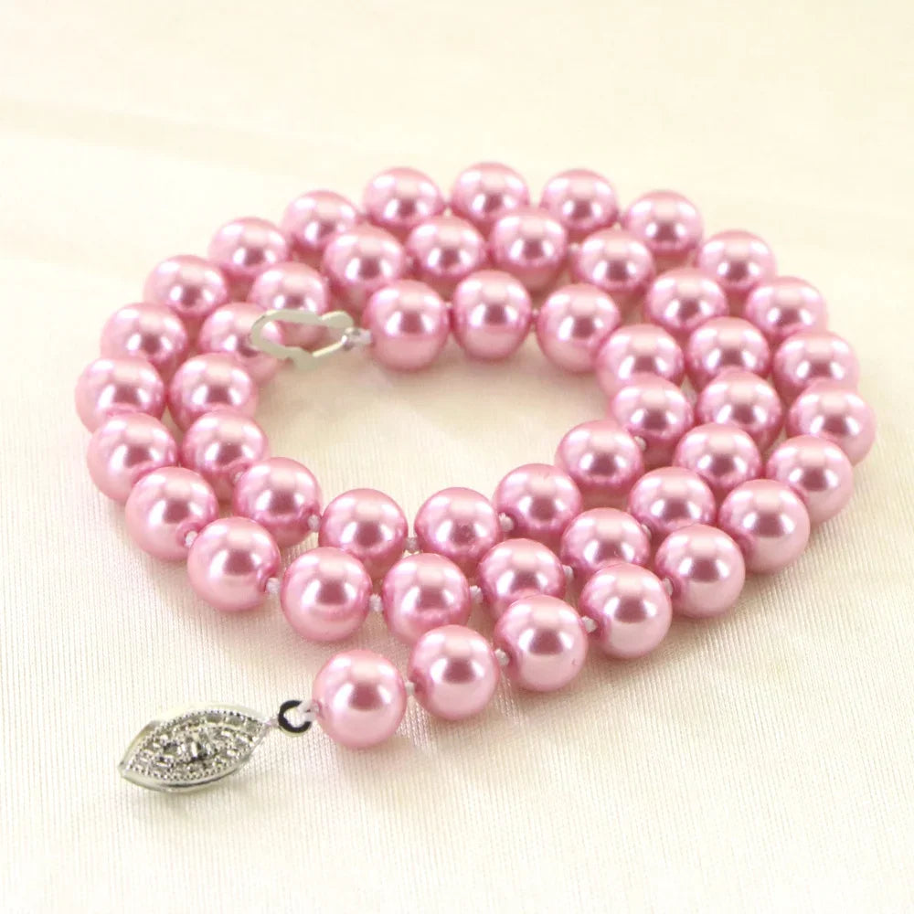 Sea Shell Pearl Necklace