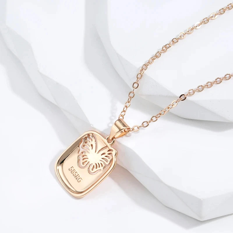 Hollow Butterfly Necklace