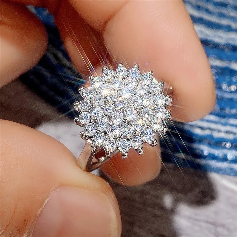 Flower Luxury Fashion Wedding Ring