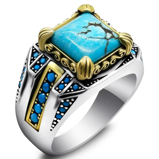 Blue Stones retro ring